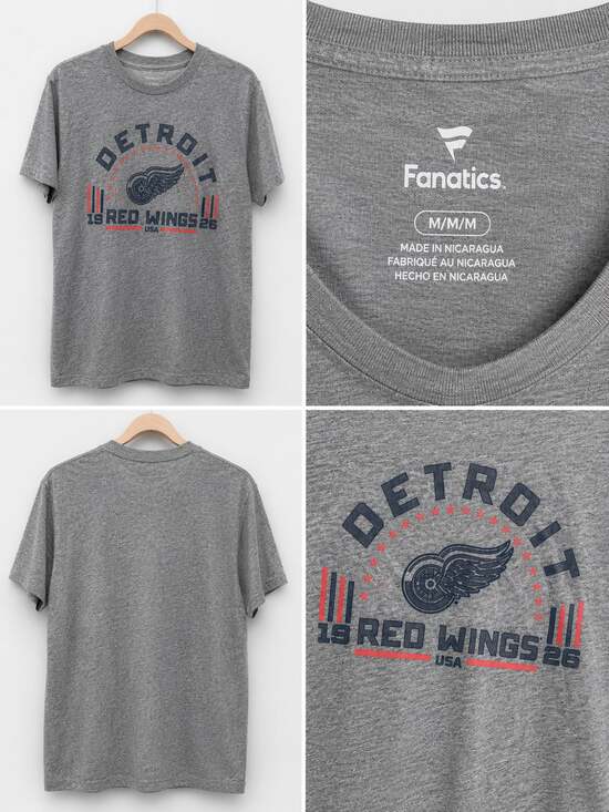 Fanatics Other - Fanatics Detroit Red Wings NHL Graphic T-Shirt Grey